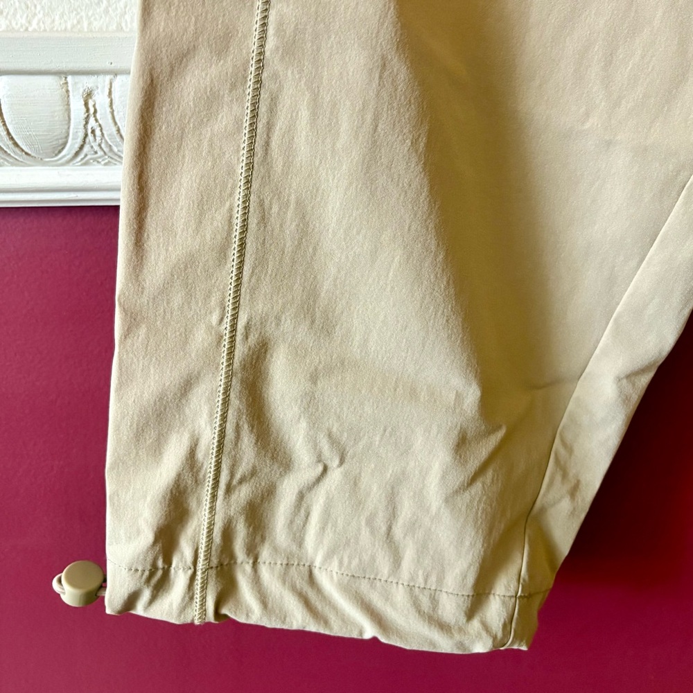 Talbots Cropped Khaki Nylon Drawstring Pants - image 6